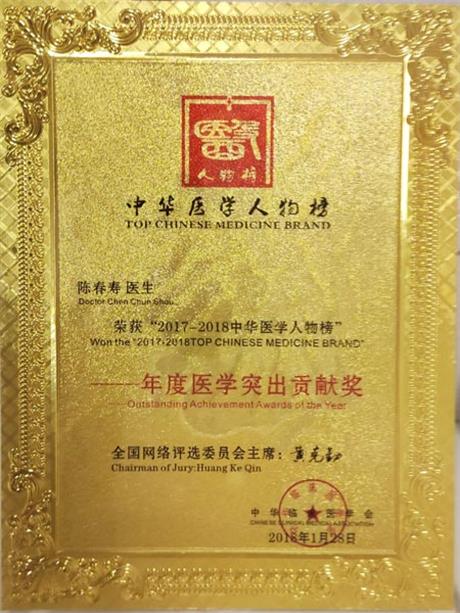 年度医学突出贡献奖